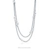 Tiffany Oval Tag Station Necklace Unisex 0J0F336 Jewelry