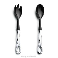 Tiffany Padova Salad Serving Spoon and Fork Set Unisex 0J0F2129 Home Decor