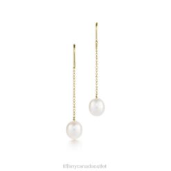 Tiffany Pearls by the Yard Chain Earrings Unisex 0J0F720 Jewelry