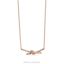 Tiffany Pendant Unisex 0J0F11 Jewelry in Rose Gold with Diamonds