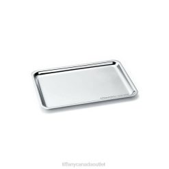 Tiffany Rectangular Tray in Sterling Silver Unisex 0J0F2332 Home Decor