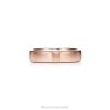 Tiffany Satin Finish Ring Unisex 0J0F1805 Jewelry in Rose Gold, 5 mm Wide