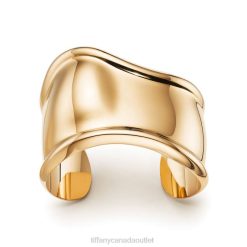 Tiffany Small Bone Cuff Unisex 0J0F1303 Jewelry in 18k Gold