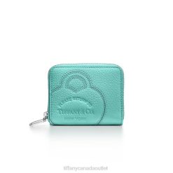 Tiffany Small Zip Wallet Unisex 0J0F2425 Accessories in Tiffany Blue Leather