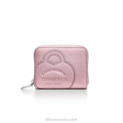 Tiffany Small Zip Wallet Unisex 0J0F2426 Accessories in Crystal Pink Leather