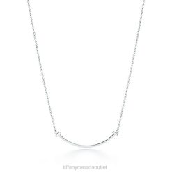 Tiffany Smile Pendant Unisex 0J0F568 Jewelry in White Gold, Small