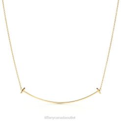 Tiffany Smile Pendant Unisex 0J0F75 Jewelry in Yellow Gold, Large