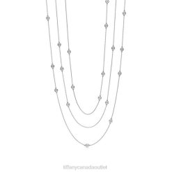 Tiffany Sprinkle Necklace Unisex 0J0F191 Jewelry in Platinum