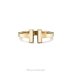 Tiffany Square Ring Unisex 0J0F1540 Jewelry in Yellow Gold