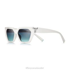 Tiffany Sunglasses Unisex 0J0F2503 Accessories in White Acetate with Tiffany Blue Gradient Lenses