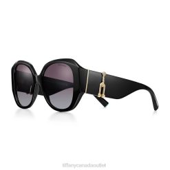 Tiffany Sunglasses Unisex 0J0F2515 Accessories in Black Acetate with Gray Gradient Lenses