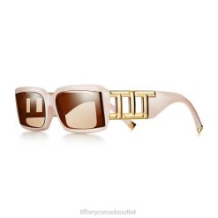 Tiffany Sunglasses Unisex 0J0F2522 Accessories in Beige Acetate with Light Brown Lenses
