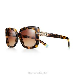 Tiffany Sunglasses Unisex 0J0F2526 Accessories in Tortoise Acetate with Brown Gradient Lenses