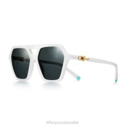 Tiffany Sunglasses Unisex 0J0F2535 Accessories in White Acetate with Gray Lenses