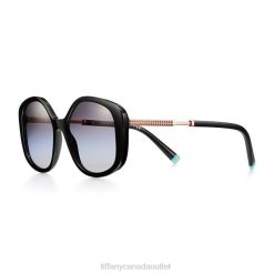 Tiffany Sunglasses Unisex 0J0F2539 Accessories in Black Acetate with Gradient Gray Lenses