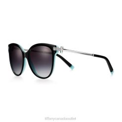 Tiffany Sunglasses Unisex 0J0F2550 Accessories in Black Acetate with Gradient Gray Lenses