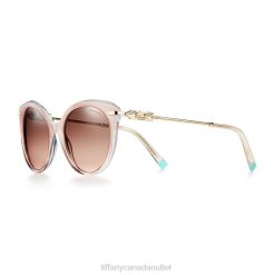 Tiffany Sunglasses Unisex 0J0F2557 Accessories in Pink Acetate with Gradient Pink and Brown Lenses