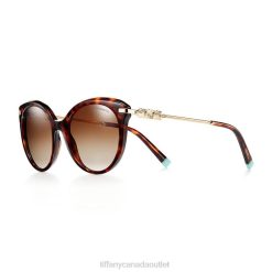 Tiffany Sunglasses Unisex 0J0F2559 Accessories in Tortoise Acetate with Gradient Brown Lenses