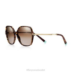 Tiffany Sunglasses Unisex 0J0F2564 Accessories in Tortoise Acetate with Gradient Brown Lenses