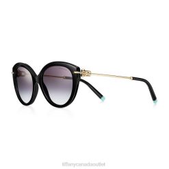 Tiffany Sunglasses Unisex 0J0F2570 Accessories in Black Acetate with Gradient Gray Lenses