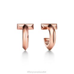 Tiffany T1 Hoop Earrings Unisex 0J0F769 Jewelry in Rose Gold