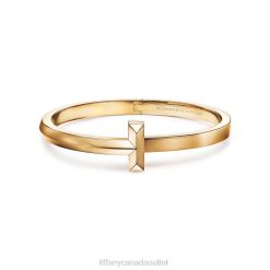 Tiffany T1 Wide Hinged Bangle Unisex 0J0F1073 Jewelry in 18k Gold