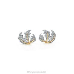 Tiffany Three Leaves Ear Clips Unisex 0J0F930 Jewelry