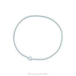 Tiffany Toggle Bead Necklace Unisex 0J0F583 Jewelry in Sterling Silver, 4 mm