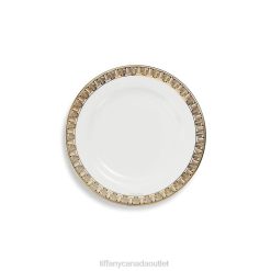 Tiffany True Bread and Butter Plate Unisex 0J0F2059 Home Decor with a Hand-painted Gold Rim
