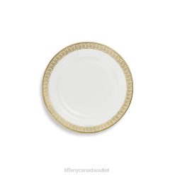 Tiffany True Bread and Butter Plate Unisex 0J0F2061 Home Decor with a Hand-painted Gold Rim