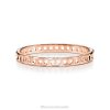 Tiffany True Narrow Hinged Bangle Unisex 0J0F1148 Jewelry in 18k Rose Gold