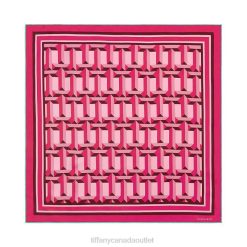 Tiffany True Square Scarf Unisex 0J0F2454 Accessories in Cerise Silk