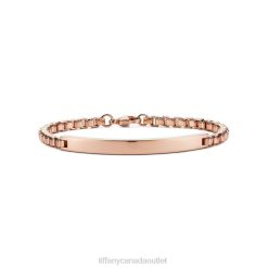 Tiffany Venetian Link I.D. Bracelet in 18k Rose Gold Unisex 0J0F1312 Jewelry