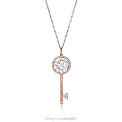 Tiffany Victoria Diamond Vine Key Unisex 0J0F292 Jewelry in 18k Rose Gold