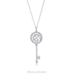 Tiffany Victoria Diamond Vine Key Unisex 0J0F418 Jewelry in Platinum