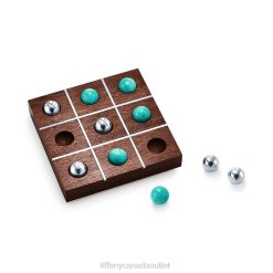 Tiffany Walnut Tic-Tac-Toe Set Unisex 0J0F2670 Home Decor