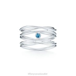 Tiffany Wave Five-row Ring Unisex 0J0F1547 Jewelry