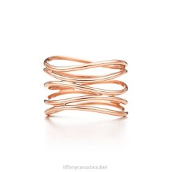 Tiffany Wave Five-row Ring Unisex 0J0F1771 Jewelry