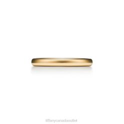 Tiffany Wedding Band Ring Unisex 0J0F1569 Jewelry in Yellow Gold, 2.5 mm Wide