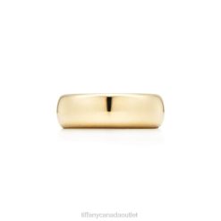 Tiffany Wedding Band Ring Unisex 0J0F1879 Jewelry in Yellow Gold, 6 mm Wide