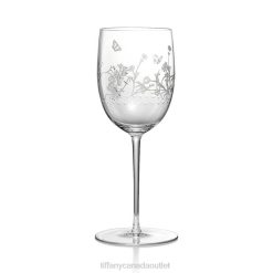 Tiffany White Wine Glass Unisex 0J0F2219 Home Decor in Hand-etched Glass