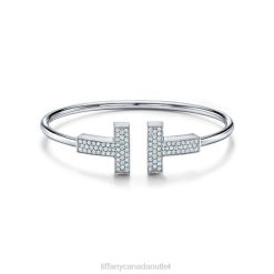Tiffany Wide Diamond Wire Bracelet Unisex 0J0F1209 Jewelry