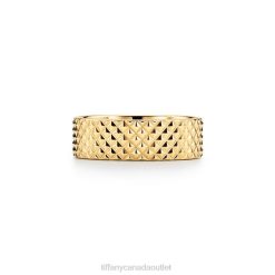 Tiffany Wide Ring in 18k Gold Unisex 0J0F1703 Jewelry