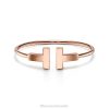 Tiffany Wide Wire Bracelet Unisex 0J0F1208 Jewelry in 18k Rose Gold