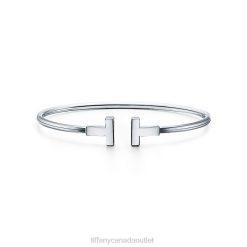 Tiffany Wire Bracelet Unisex 0J0F1094 Jewelry in 18k White Gold