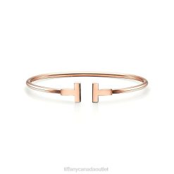 Tiffany Wire Bracelet Unisex 0J0F1217 Jewelry in 18k Rose Gold