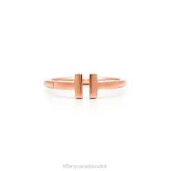 Tiffany Wire Ring Unisex 0J0F1518 Jewelry in 18k Rose Gold