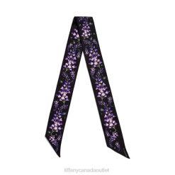 Tiffany Wisteria Ribbon Scarf Unisex 0J0F2471 Accessories in Black Silk