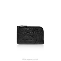 Tiffany Zip Card Case Unisex 0J0F2398 Accessories in Black Leather